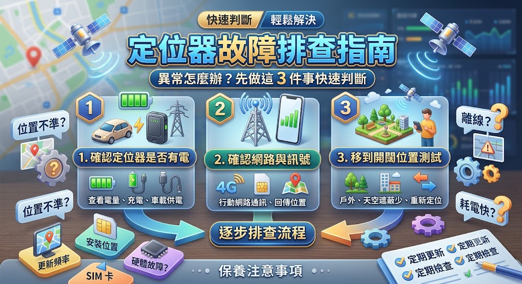 定位器異常怎麼辦？定位不準、離線、不更新原因與排查方法一次看